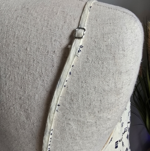 Zara New Ivory & Black Embroidred Eyelet Textured Patchwork Midi Dress SZ XXL - Picture 6 of 15